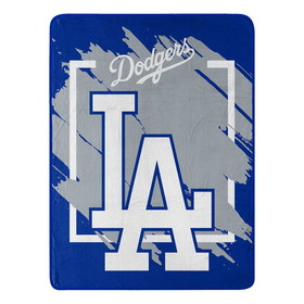 Los Angeles Dodgers Blanket 46x60 Micro Raschel Dimensional Design Rolled