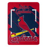 St. Louis Cardinals Blanket 46x60 Micro Raschel Dimensional Design Rolled