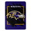 Baltimore Ravens Blanket 46x60 Micro Raschel Dimensional Design Rolled
