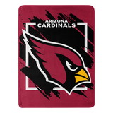 Arizona Cardinals Blanket 46x60 Micro Raschel Dimensional Design Rolled