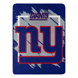 New York Giants Blanket 46x60 Micro Raschel Dimensional Design Rolled