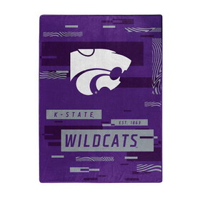 Kansas State Wildcats Blanket 60x80 Raschel Digitize Design