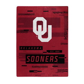 Oklahoma Sooners Blanket 60x80 Raschel Digitize Design