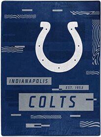 Indianapolis Colts Blanket 60x80 Raschel Digitize Design