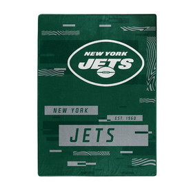 New York Jets Blanket 60x80 Raschel Digitize Design