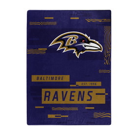 Baltimore Ravens Blanket 60x80 Raschel Digitize Design