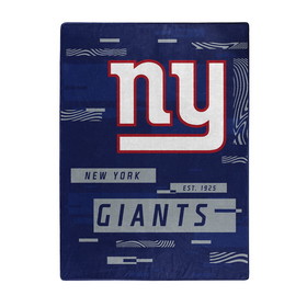 New York Giants Blanket 60x80 Raschel Digitize Design