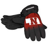 Nebraska Cornhuskers Gloves Insulated Gradient Big Logo Size Large/X-Large