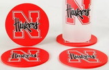 Nebraska Cornhuskers Coaster Set - 4 Pack