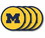 Michigan Wolverines Coaster Set - 4 Pack