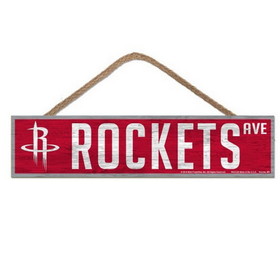 Houston Rockets Sign 4x17 Wood Avenue Design