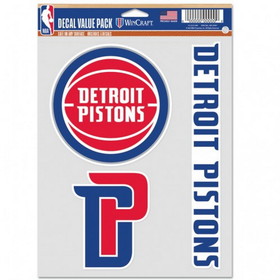 Detroit Pistons Decal Multi Use Fan 3 Pack
