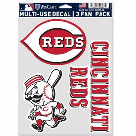 Cincinnati Reds Decal Multi Use Fan 3 Pack