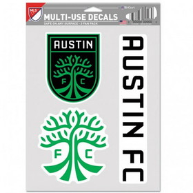 Austin FC Decal Multi Use Fan 3 Pack