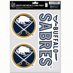 Buffalo Sabres Decal Multi Use Fan 3 Pack