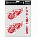 Detroit Red Wings Decal Multi Use Fan 3 Pack
