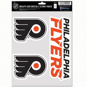 Philadelphia Flyers Decal Multi Use Fan 3 Pack