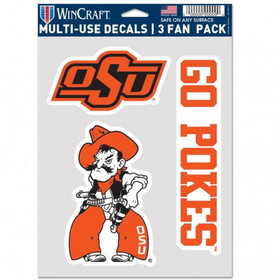 Oklahoma State Cowboys Decal Multi Use Fan 3 Pack