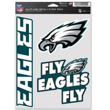 Philadelphia Eagles Decal Multi Use Fan 3 Pack