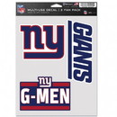 New York Giants Decal Multi Use Fan 3 Pack