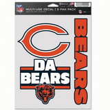Chicago Bears Decal Multi Use Fan 3 Pack