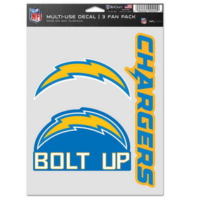 Los Angeles Chargers Decal Multi Use Fan 3 Pack