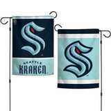 Seattle Kraken Flag 12x18 Garden Style 2 Sided