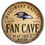 Baltimore Ravens Sign Wood 14 Inch Round Barrel Top Design
