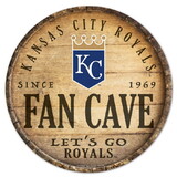 Kansas City Royals Sign Wood 14 Inch Round Barrel Top Design