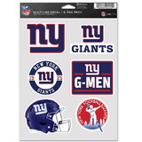 New York Giants Decal Multi Use Fan 6 Pack