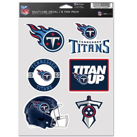 Tennessee Titans Decal Multi Use Fan 6 Pack