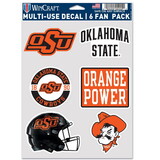 Wincraft Oklahoma State Cowboys Decal Multi Use Fan 6 Pack