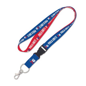 WinCraft Philadelphia 76ers Lanyard with Detachable Buckle Slogan Design