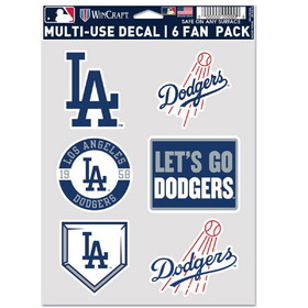 Wincraft Los Angeles Dodgers Decal Multi Use Fan 6 Pack