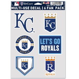 WinCraft Kansas City Royals Decal Multi Use Fan 6 Pack