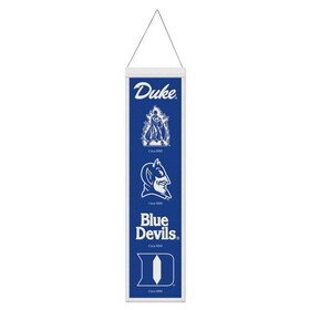 Duke Blue Devils Banner Wool 8x32 Heritage Evolution Design