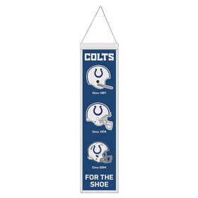 Indianapolis Colts Banner Wool 8x32 Heritage Evolution Design