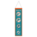 Miami Dolphins Banner Wool 8x32 Heritage Evolution Design