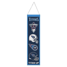 Tennessee Titans Banner Wool 8x32 Heritage Evolution Design