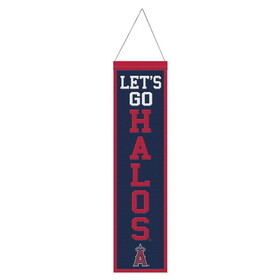 Los Angeles Angels Banner Wool 8x32 Heritage Slogan Design