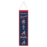 Atlanta Braves Banner Wool 8x32 Heritage Evolution Design