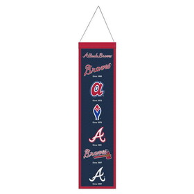 Atlanta Braves Banner Wool 8x32 Heritage Evolution Design