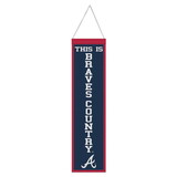 Atlanta Braves Banner Wool 8x32 Heritage Slogan Design