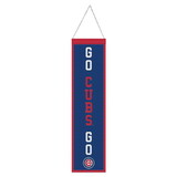 Chicago Cubs Banner Wool 8x32 Heritage Slogan Design