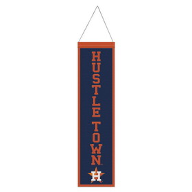 Houston Astros Banner Wool 8x32 Heritage Slogan Design