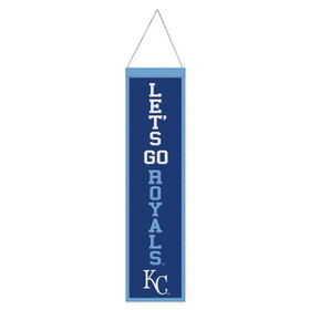 Kansas City Royals Banner Wool 8x32 Heritage Slogan Design