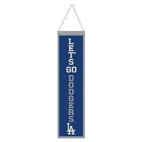 Los Angeles Dodgers Banner Wool 8x32 Heritage Slogan Design