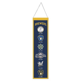Milwaukee Brewers Banner Wool 8x32 Heritage Evolution Design