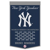 New York Yankees Banner Wool 24x38 Dynasty Champ Design