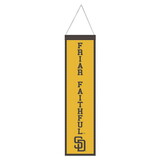 San Diego Padres Banner Wool 8x32 Heritage Slogan Design